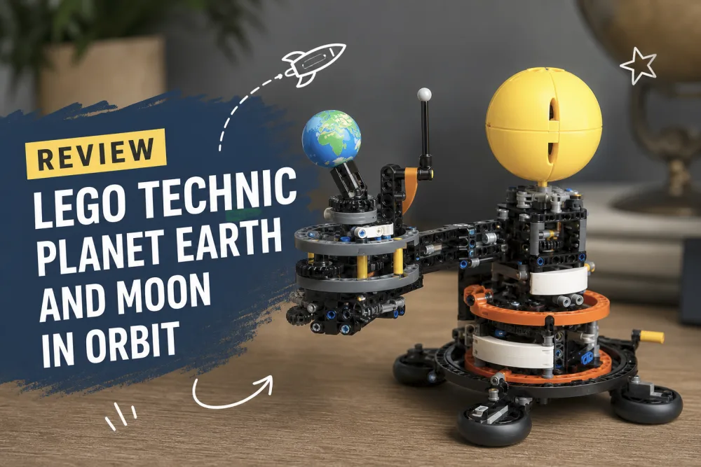 LEGO Technic 42179 Planet Earth and Moon in Orbit Review