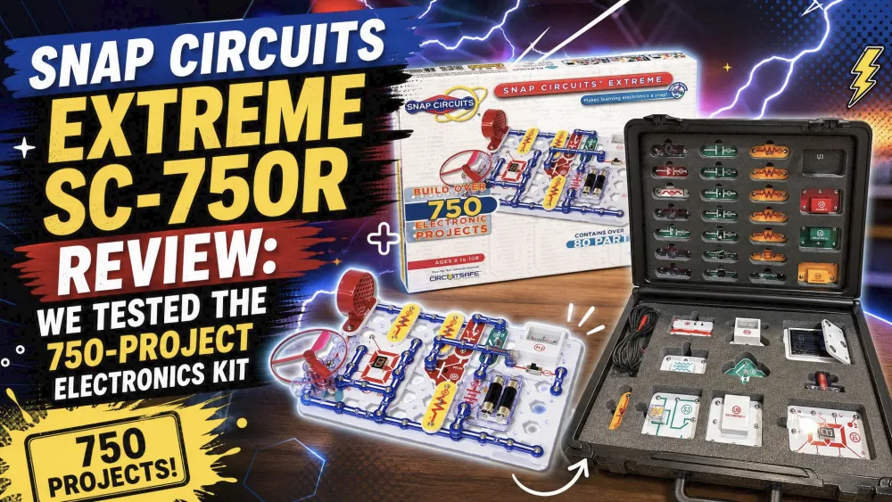 Snap Circuits Extreme SC-750R Review: We Tested the 750-Project Electronics Kit