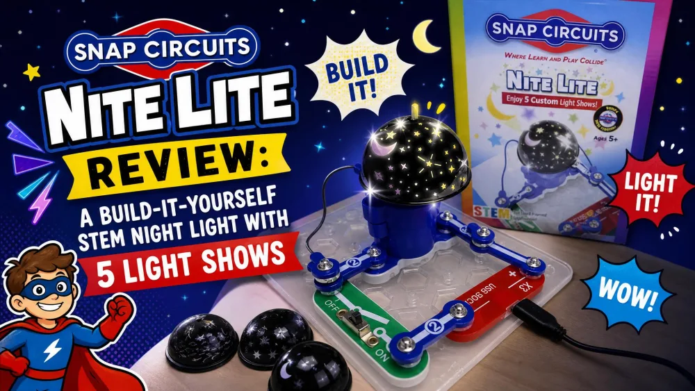 Snap Circuits Nite Lite Review: A Build-It-Yourself STEM Night Light With 5 Light Shows