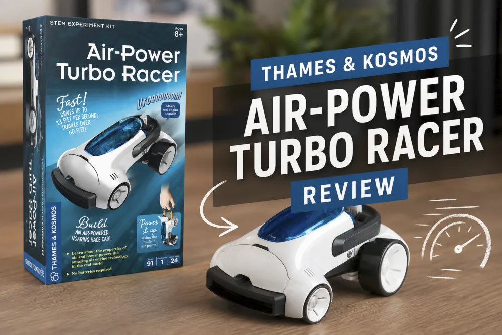 Thames & Kosmos Air-Power Turbo Racer Review: Is This Battery-Free STEM Race Car Worth It?